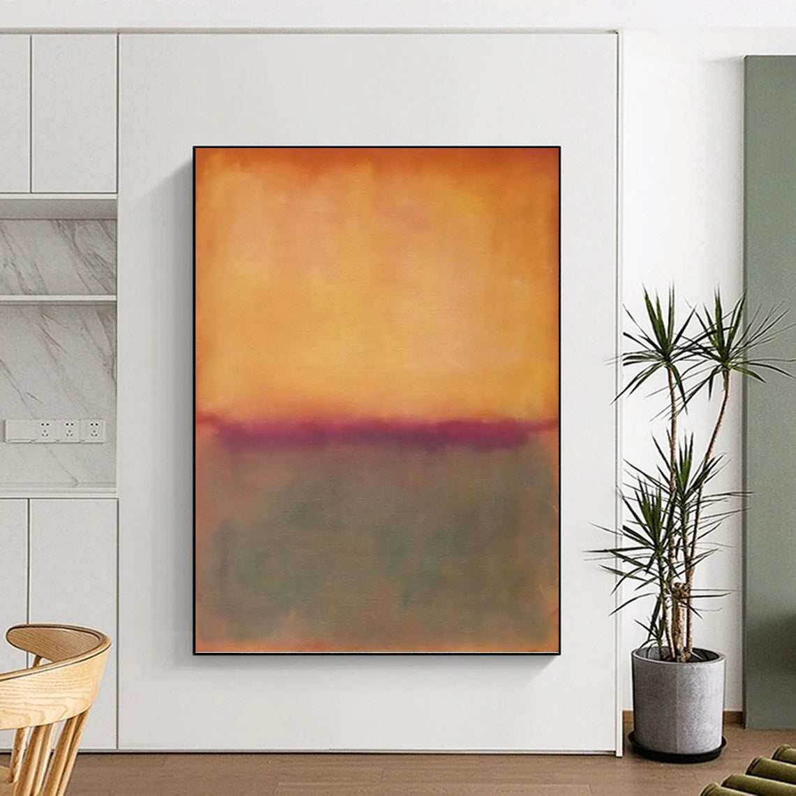 grey abstract wall art